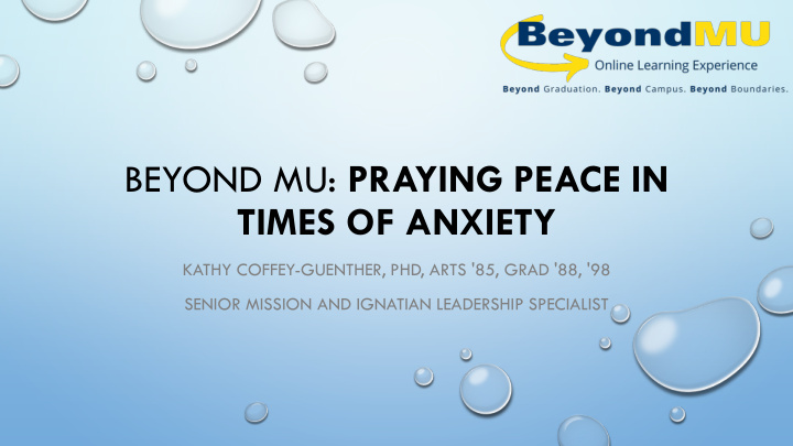 beyond mu praying peace in times of anxiety