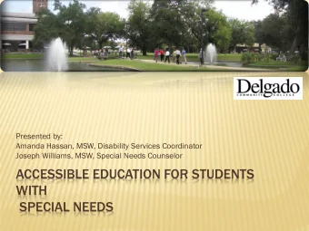 WITH  SPECIAL NEEDS  DISABILITY LAWS  The Rehabilitation Act of 1973-Section 504  Section 504