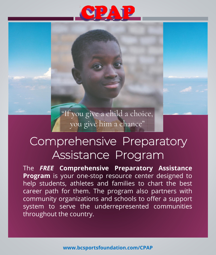 comprehensive p pre reparatory assistance p program