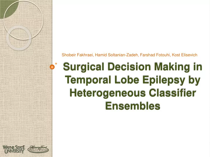 surgical decision making in