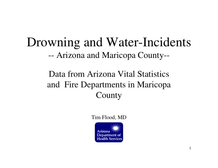 drowning and water incidents