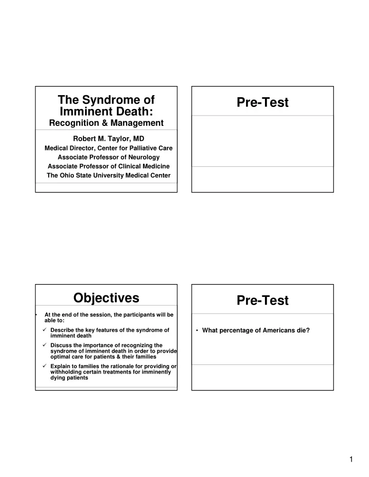 pre test