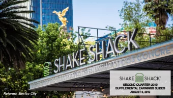 Reforma, Mexico City  Cautionary note on forward-looking statements  This presentation contains