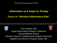 inflammation as a target for therapy