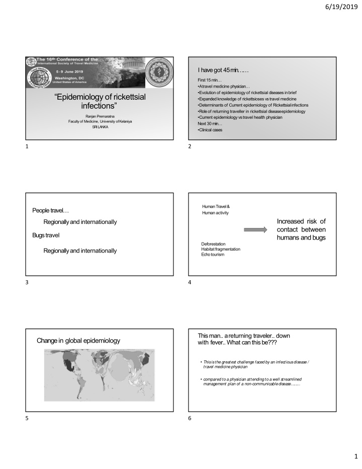 epidemiology of rickettsial