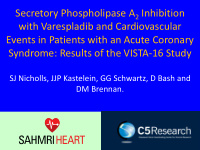 with varespladib and cardiovascular