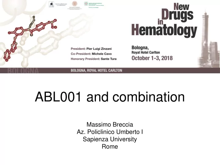 abl001 and combination