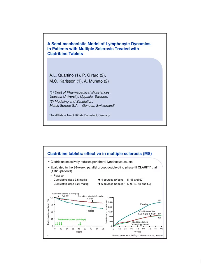 1 most common adverse event lymphocytopenia