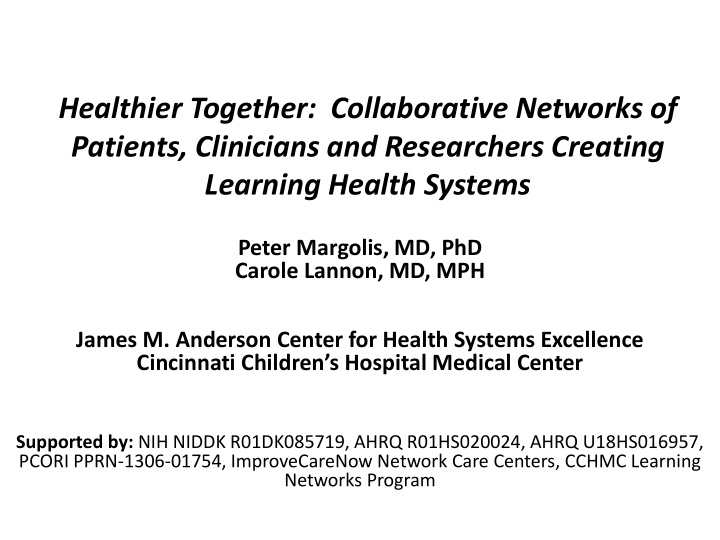 healthier together collaborative networks of