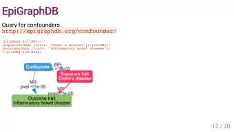 EpiGraphDB  Query for confounders  http://epigraphdb.org/confounder/  (cf:Gwas)-[r1:MR]-&gt;