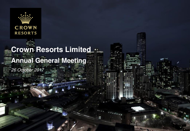 crown resorts limited