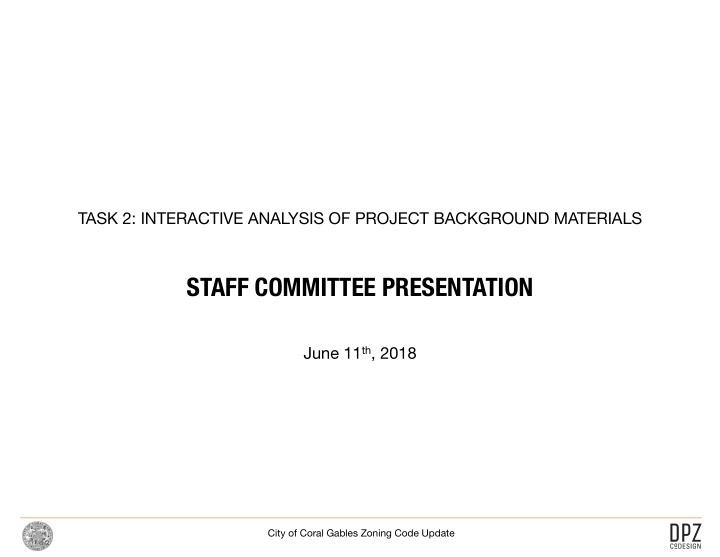 staff committee presentation