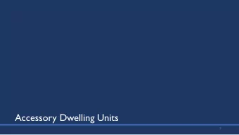 Accessory Dwelling Units  1  Accessory Dwelling Units  2  Accessory Dwelling Units  New ADU within