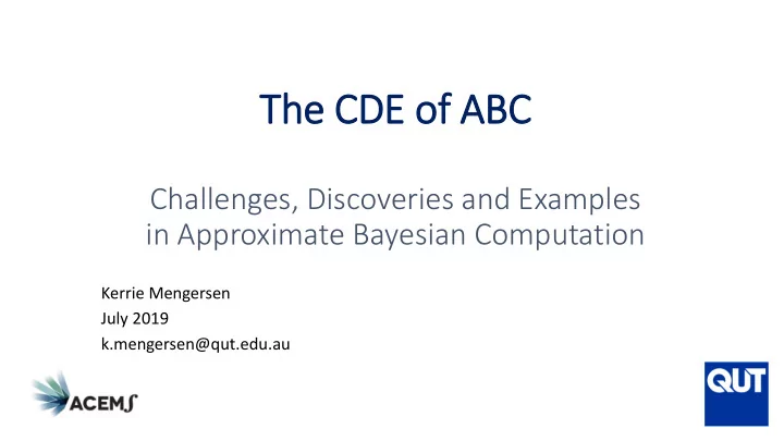 the cde of abc