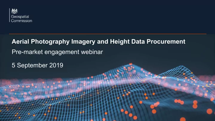 aerial photography imagery and height data procurement