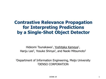 Contrastive Relevance Propagation  for Interpreting Predictions  by a Single-Shot Object Detector