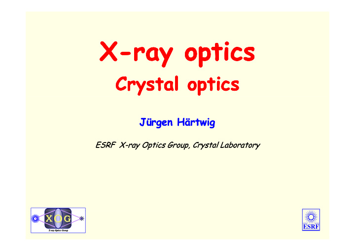x x ray optics ray optics ray optics ray optics