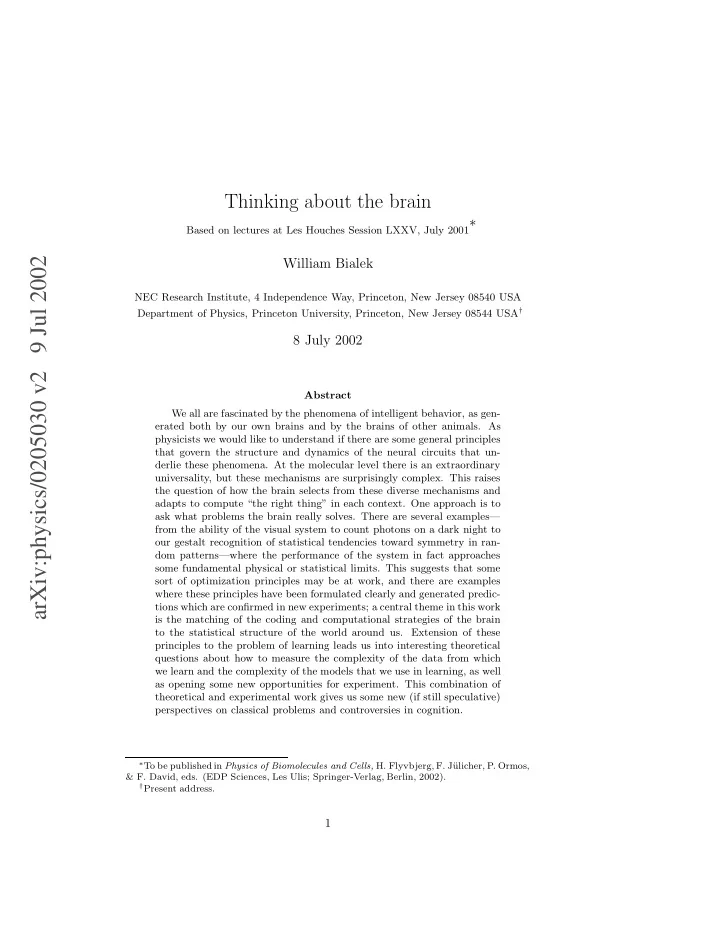 arxiv physics 0205030 v2 9 jul 2002