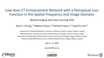 Low-dose CT Enhancement Network with a Perceptual Loss  Function in the Spatial Frequency and Image