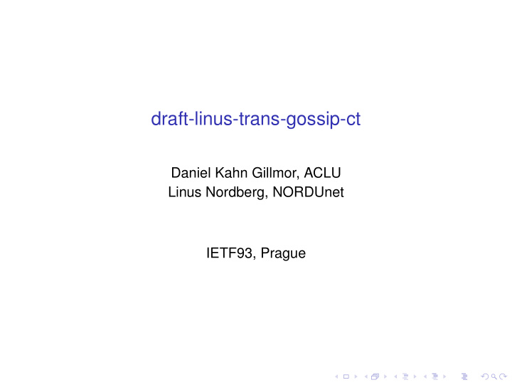 draft linus trans gossip ct