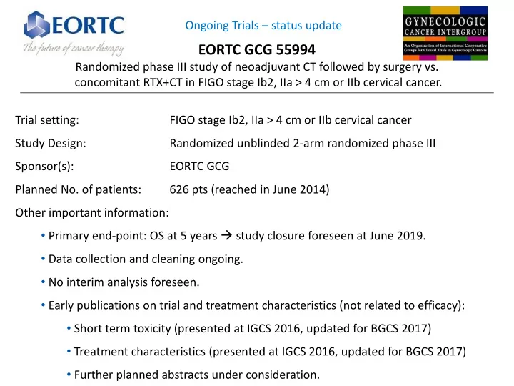eortc gcg 55994