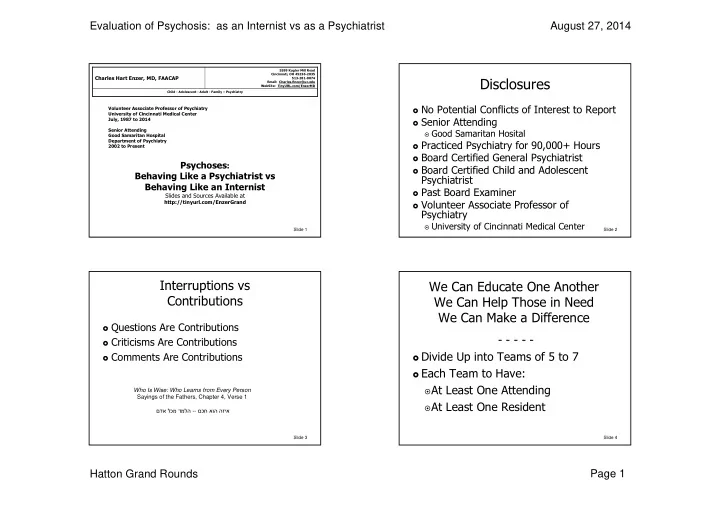 disclosures