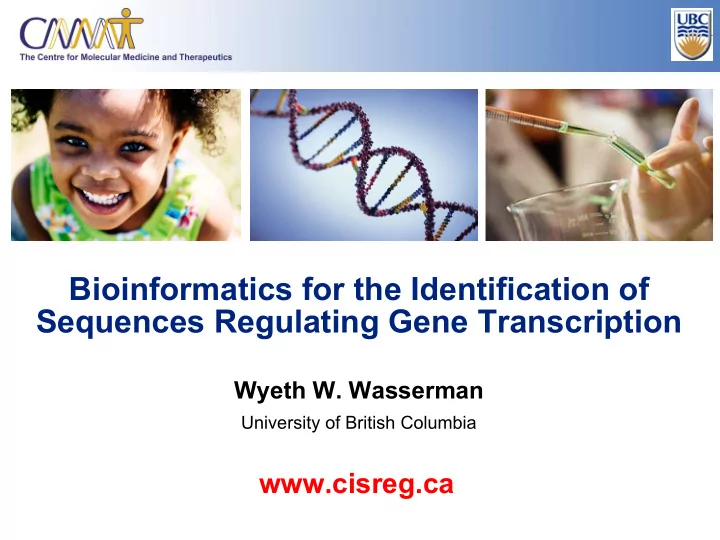 bioinformatics for the identification of sequences