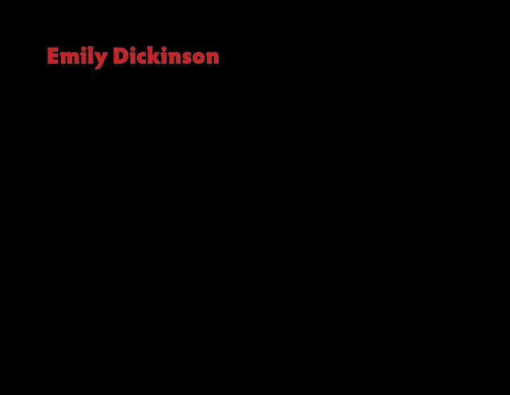 emily dickinson