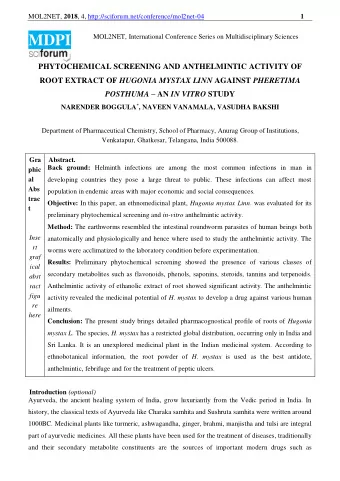 MOL2NET, 2018 , 4, http://sciforum.net/conference/mol2net-04  2  atropine, codeine, digoxin,