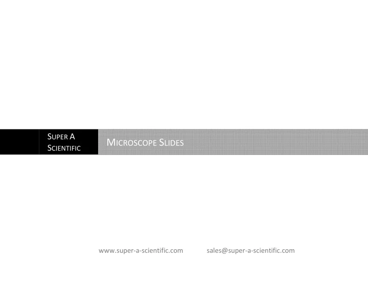 m icroscope s lides
