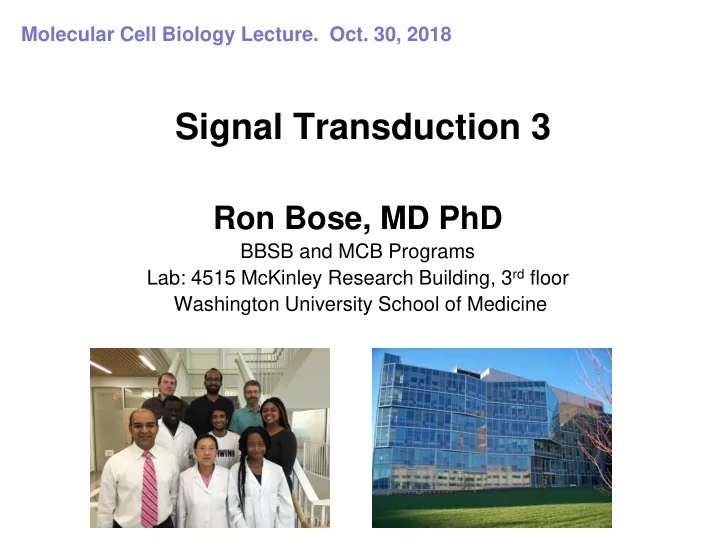 signal transduction 3