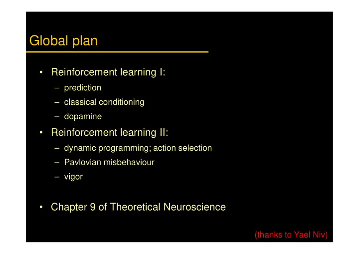 global plan