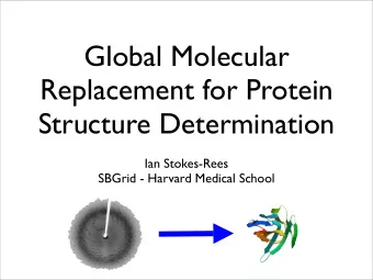 Global Molecular  Replacement for Protein  Structure Determination  Ian Stokes-Rees  SBGrid -
