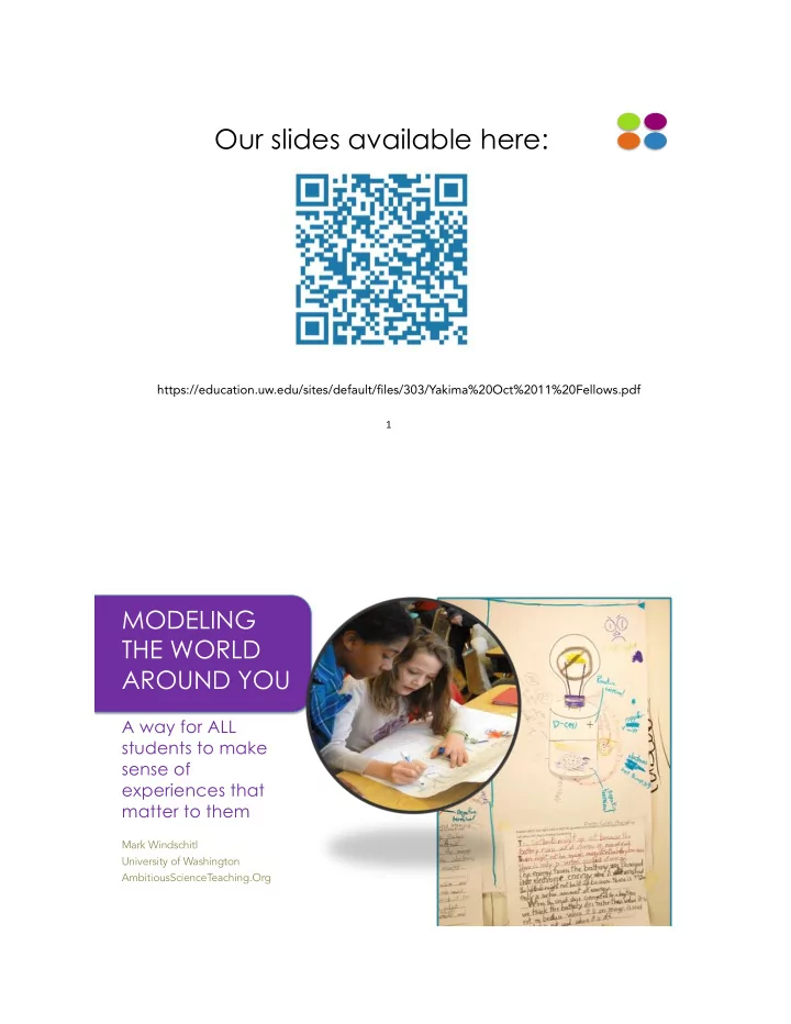 our slides available here