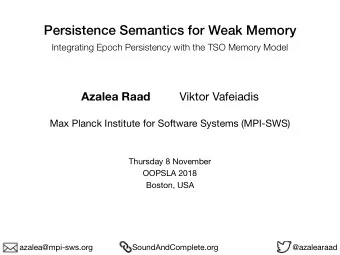 Persistence Semantics for Weak Memory  Integrating Epoch Persistency with the TSO Memory Model
