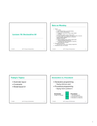 Topics  L1: usability  L2: user-centered