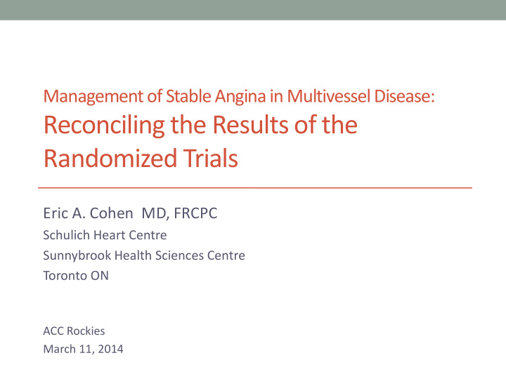 randomized trials