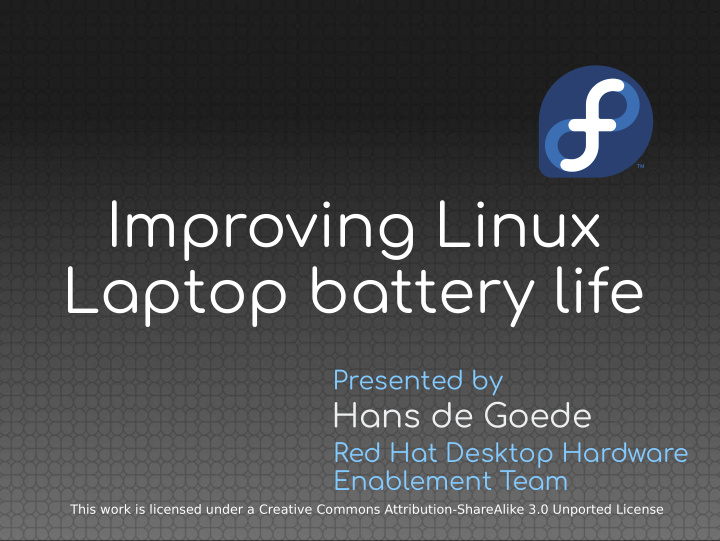 improving linux laptop battery life