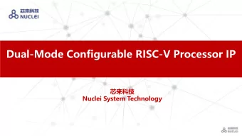 Dual-Mode Configurable RISC-V Processor IP    Nuclei System Technology  Dual-Mode