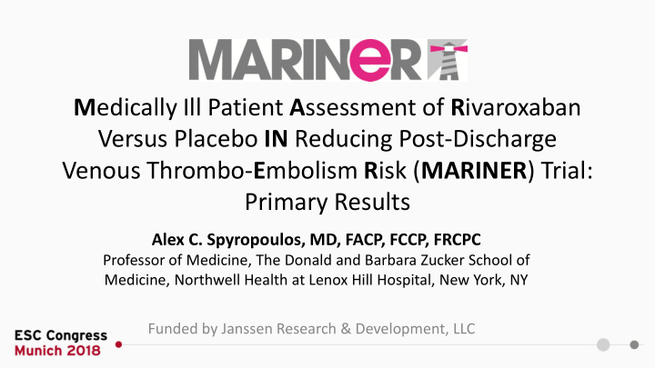 versus placebo in reducing post discharge