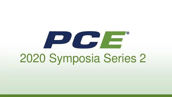 2020 symposia series 2 2020 vision implementing the new