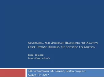 Outline  2  Motivation  Current cyber defense landscape &amp; open questions  Pro-active