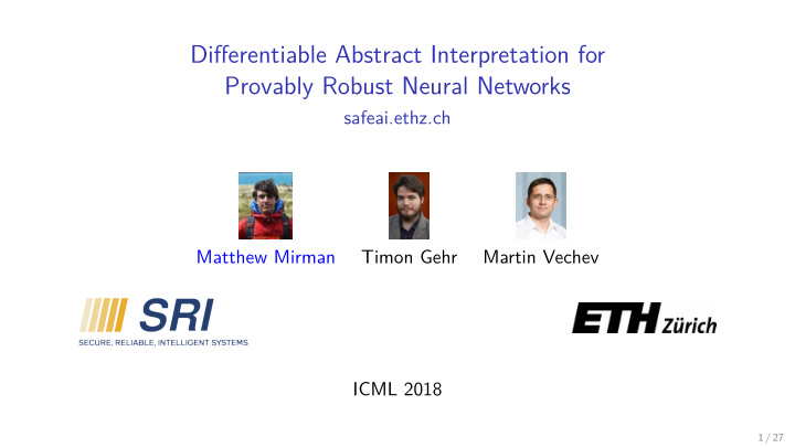 differentiable abstract interpretation for provably