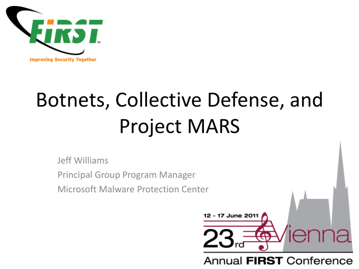 botnets collective defense and project mars