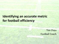identifying an accurate metric for football efficiency