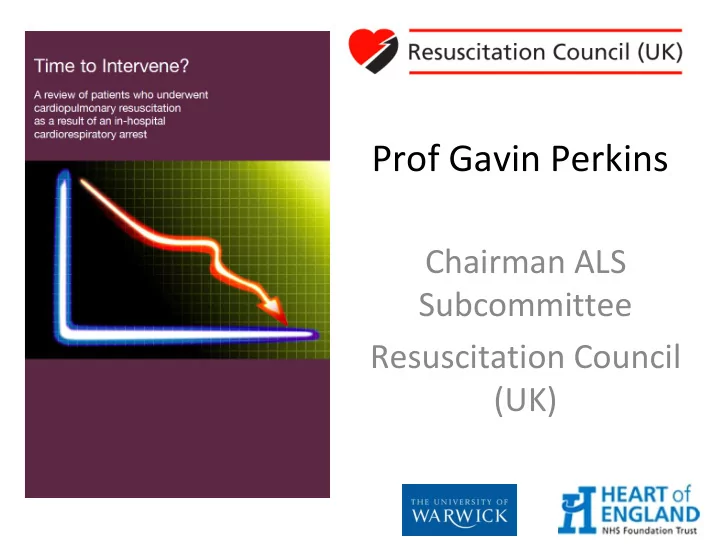prof gavin perkins