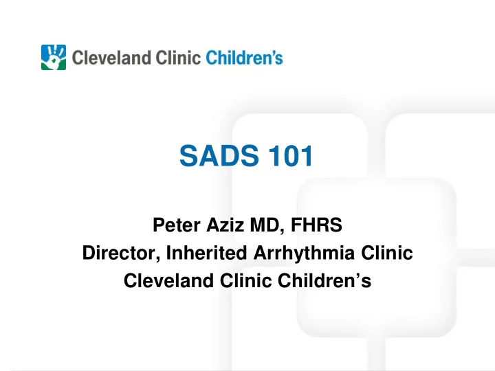 sads 101