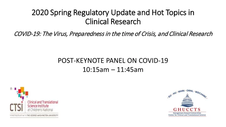 2020 020 spring ng regulatory u update a e and nd hot t