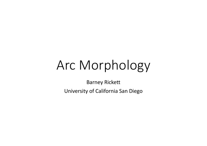arc morphology