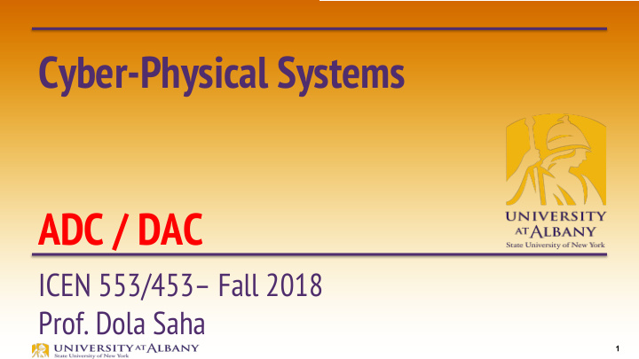 cyber physical systems adc dac